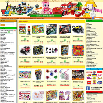 Toys shop - eshop s hračkami a darkovým zbožím